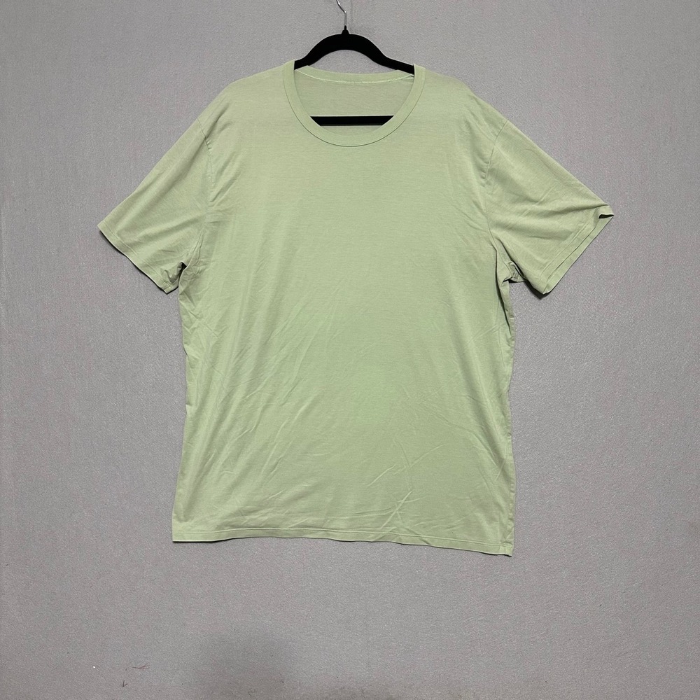 Lululemon Fundamental T-Shirt Mens Sage Green Short Sleeve Crew Neck Tee